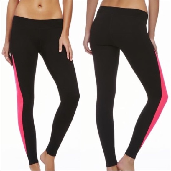 Fabletics Pants - NWT Fabletics Austin Black/Coral Leggings